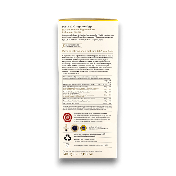 SCIALATIELLI DI GRAGNANO IGP - 500 g - Etichetta 4