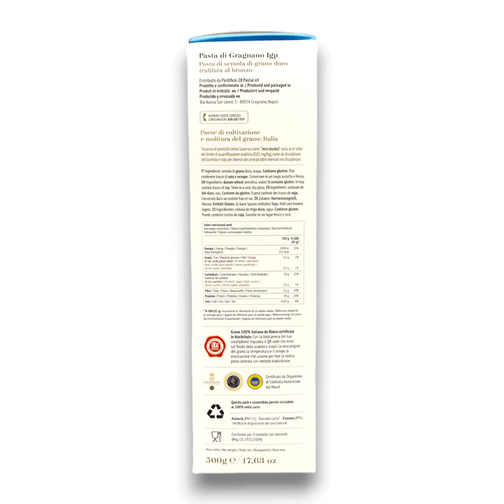 LINGUINE DI GRAGNANO IGP - 500 g - Etichetta
