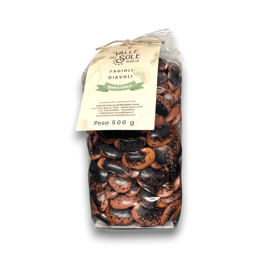 FAGIOLI DIAVOLI - UMBRIA - 500 gr - Etichetta