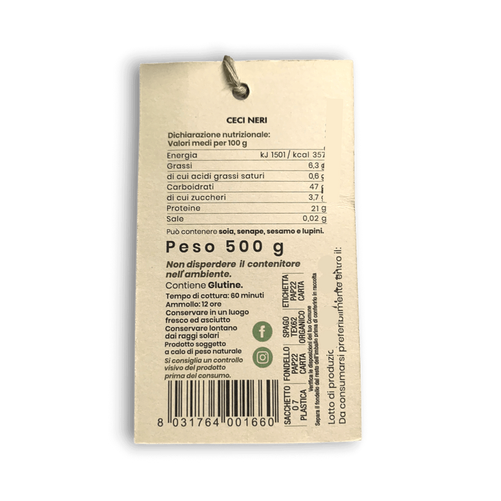 CECI NERI - 500 gr - Acquista su THAT'S ITA
