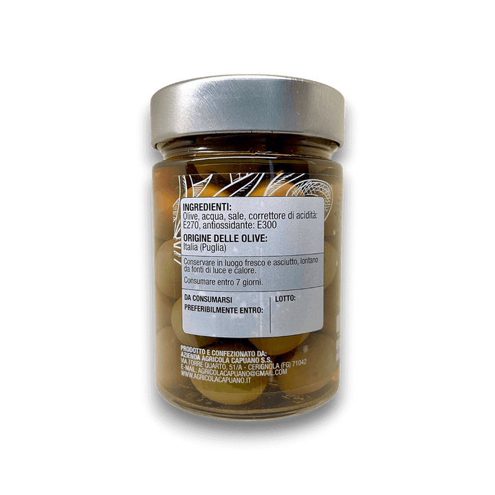OLIVE NOCELLARA IN SALAMOIA - 314 ml - Etichetta 2