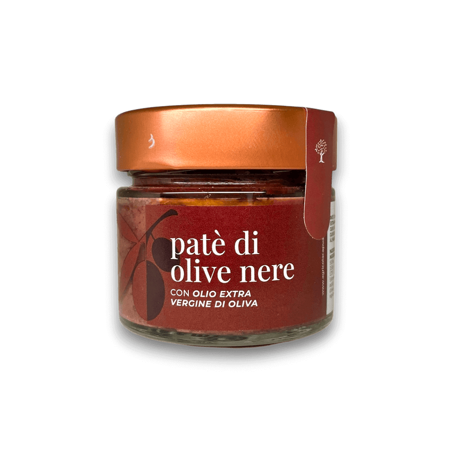PATÈ DI OLIVE NERE E OLIO EVO - 156 ml - Vaso