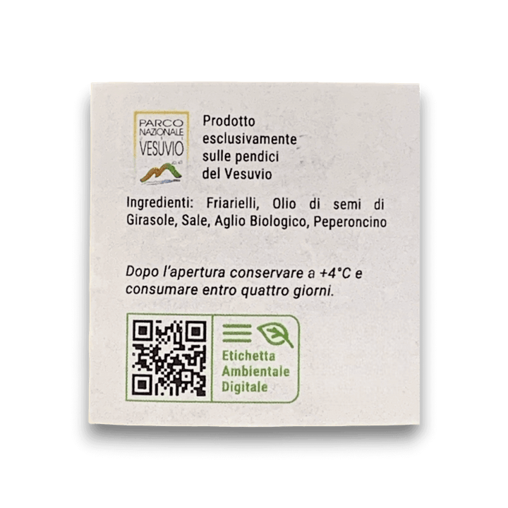 PESTO DI FRIARIELLI ALLA NAPOLETANA - 200 g - Etichetta 1