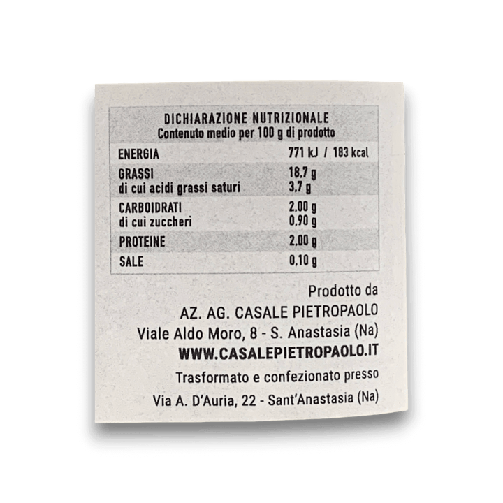 PESTO DI FRIARIELLI ALLA NAPOLETANA - 200 g - Etichetta 2
