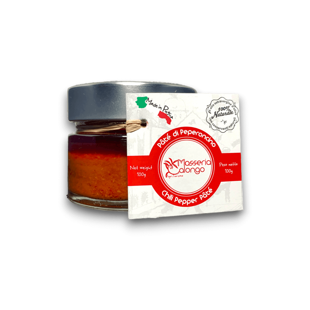 PATÉ DI PEPERONCINO PICCANTE - 100 g - Vaso