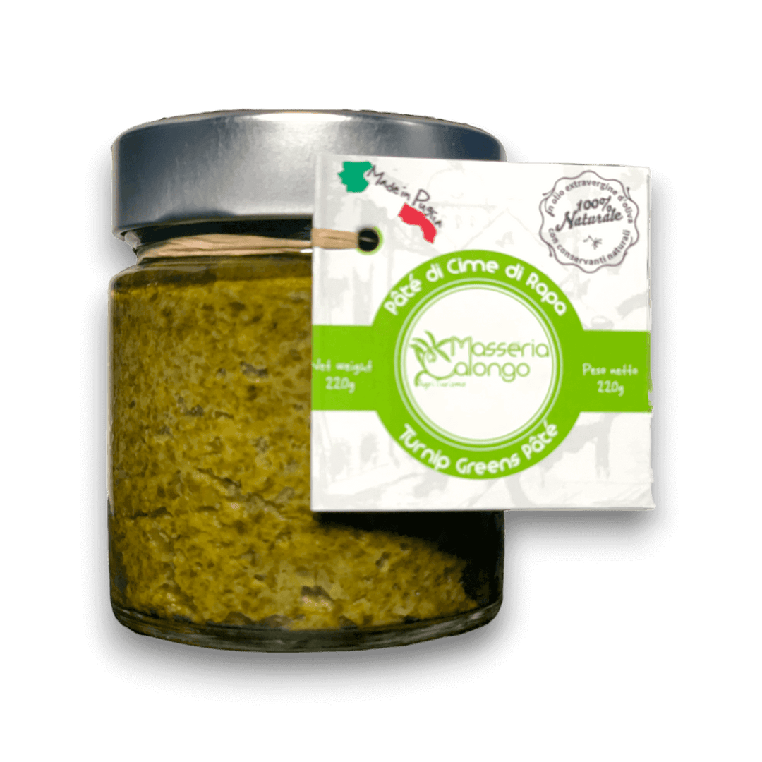 PATÈ DI CIMA DI RAPA PUGLIESE - 220 g - Vaso
