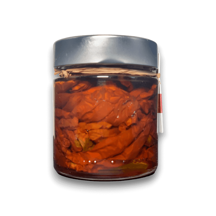 POMODORI ESSICCATI AL SOLE - IN OLIO EVO - 220 g - Vaso 2