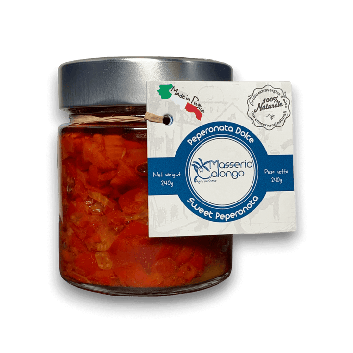 PEPERONATA DOLCE - IN OLIO EVO - 220 g - Vaso