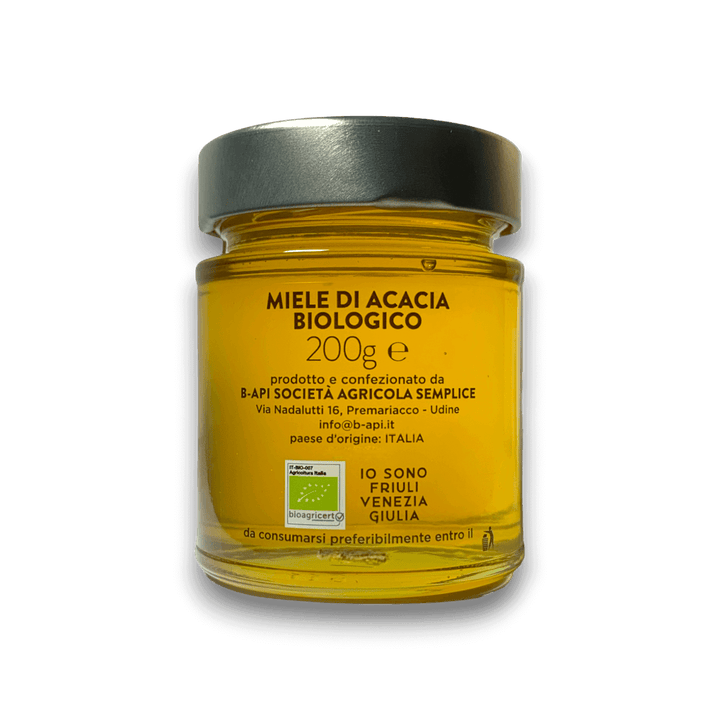 MIELE DI ACACIA BIOLOGICO - 200 g - Etichetta