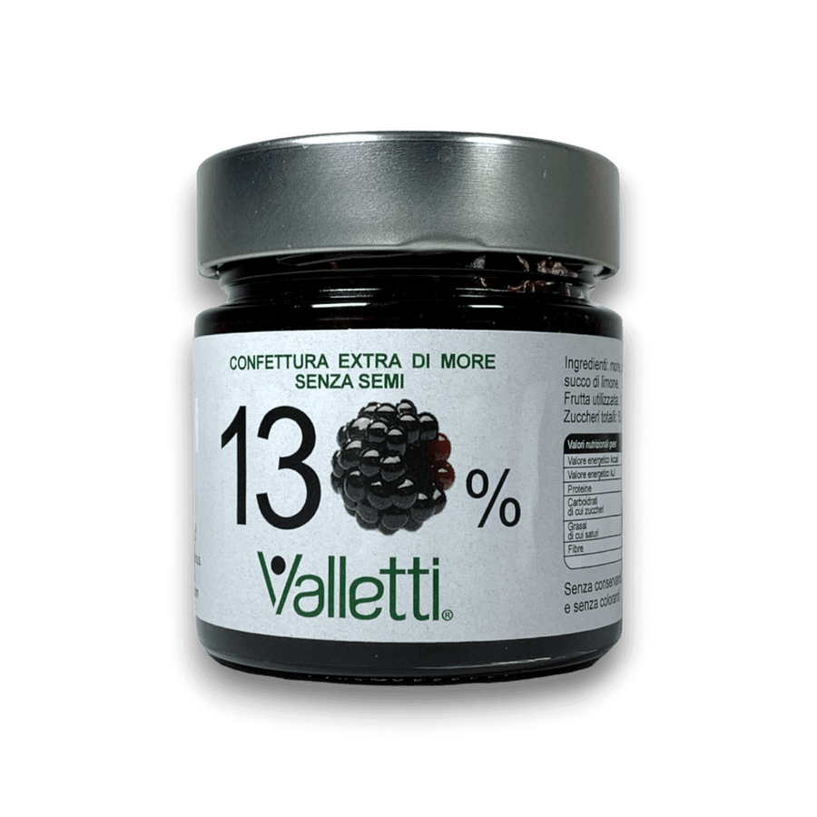 CONFETTURA EXTRA ALLE MORE (130%) - 250 g - VASO
