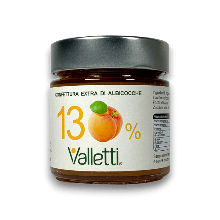 CONFETTURA EXTRA ALLE ALBICOCCHE (130%) - 250 g - Vaso