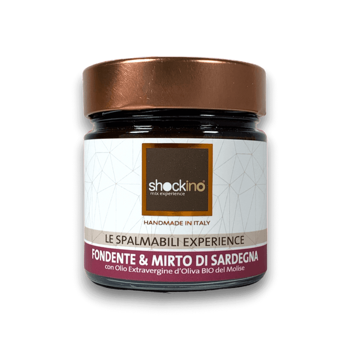 CREMA SPALMABILE FONDENTE E MIRTO DI SARDEGNA - 200 g - Vaso