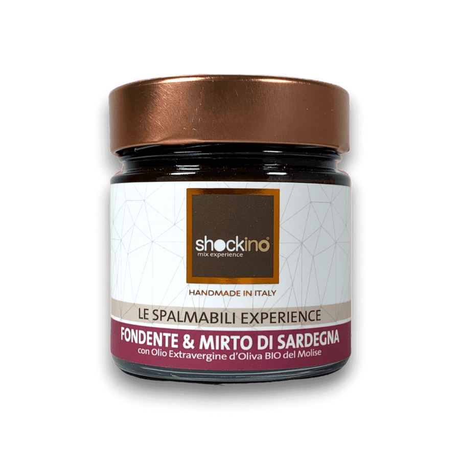 CREMA SPALMABILE FONDENTE E MIRTO DI SARDEGNA - 200 g - Vaso