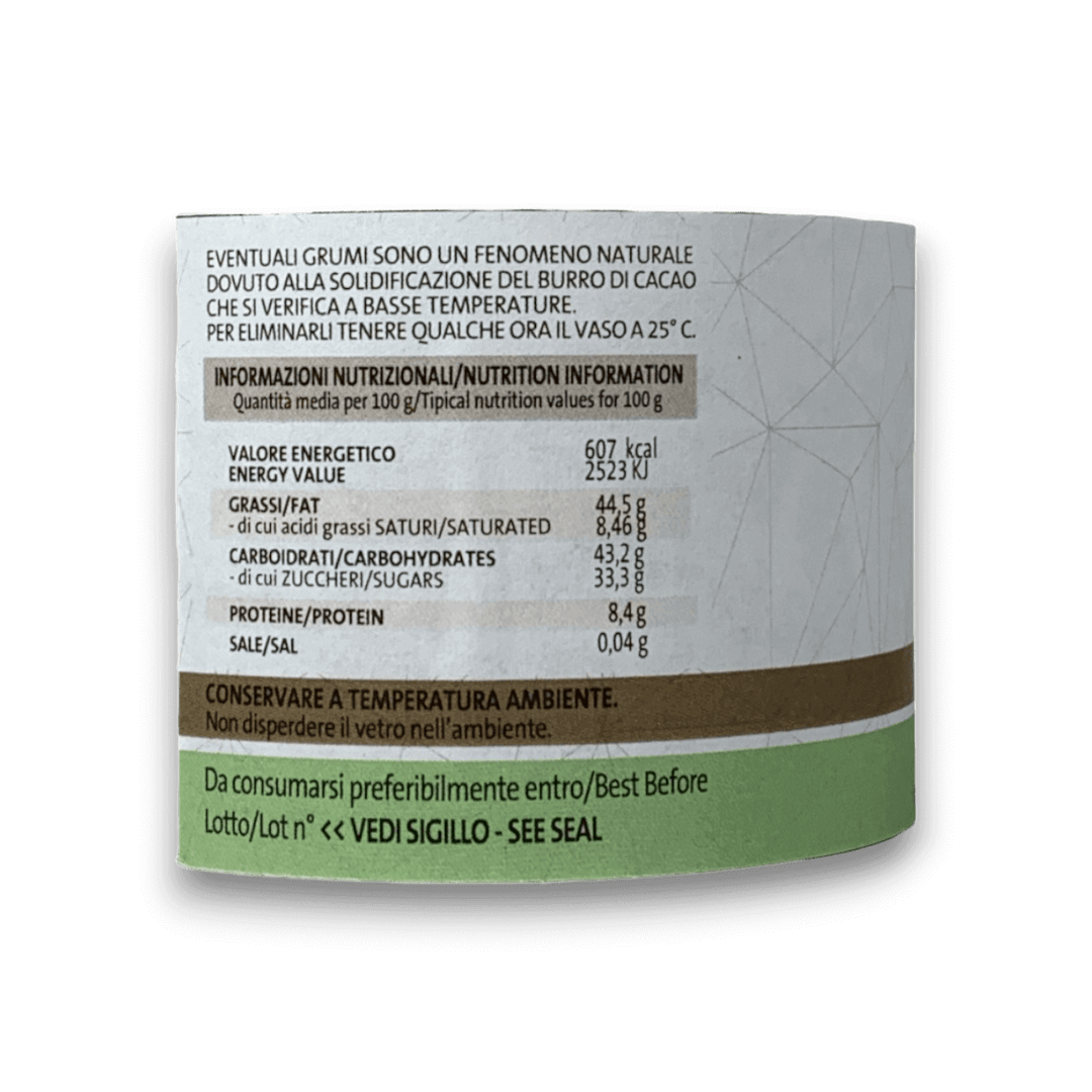 CREMA SPALMABILE AI PISTACCHI - 200 g - Etichetta