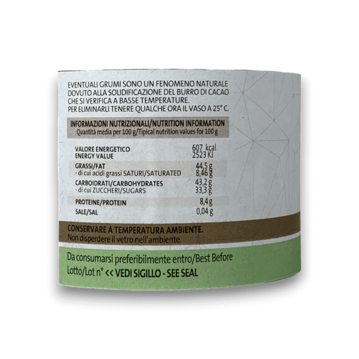CREMA SPALMABILE AI PISTACCHI - 200 g - Etichetta