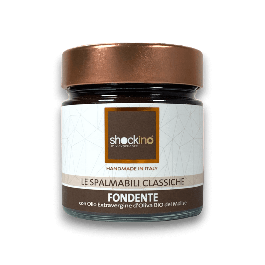 CREMA SPALMABILE - FONDENTE E MANDORLE DI SICILIA - 200 g - Vaso