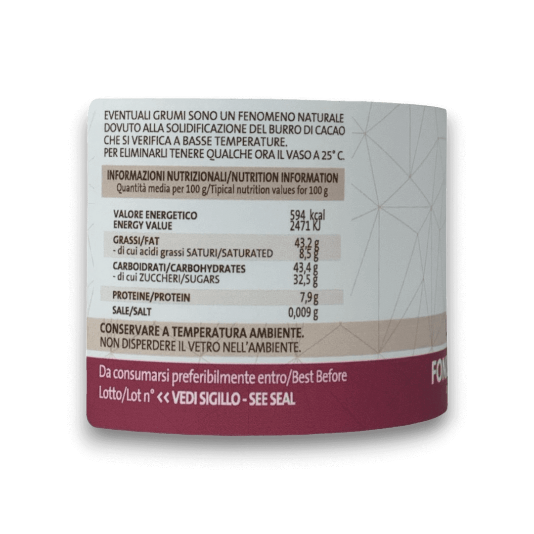 CREMA SPALMABILE FONDENTE E MIRTO DI SARDEGNA - 200 g - Etichetta 2