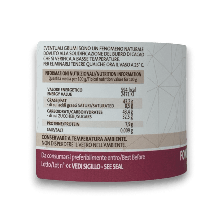CREMA SPALMABILE FONDENTE E MIRTO DI SARDEGNA - 200 g - Etichetta 2