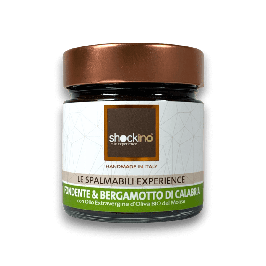CREMA SPALMABILE - FONDENTE E BERGAMOTTO DI CALABRIA - 200 g - Vaso