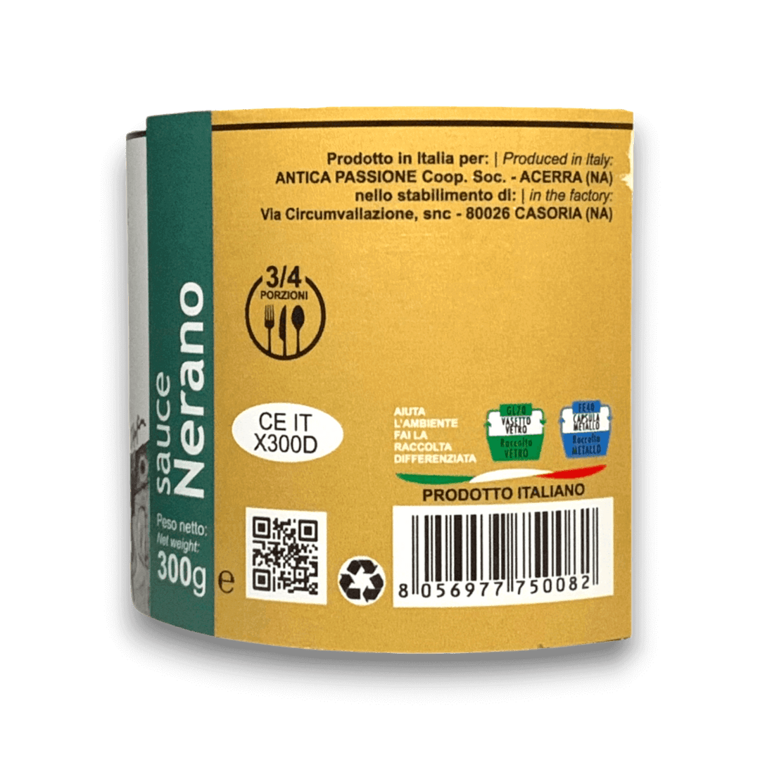 SUGO ALLA NERANO - 300 g - Etichetta 2