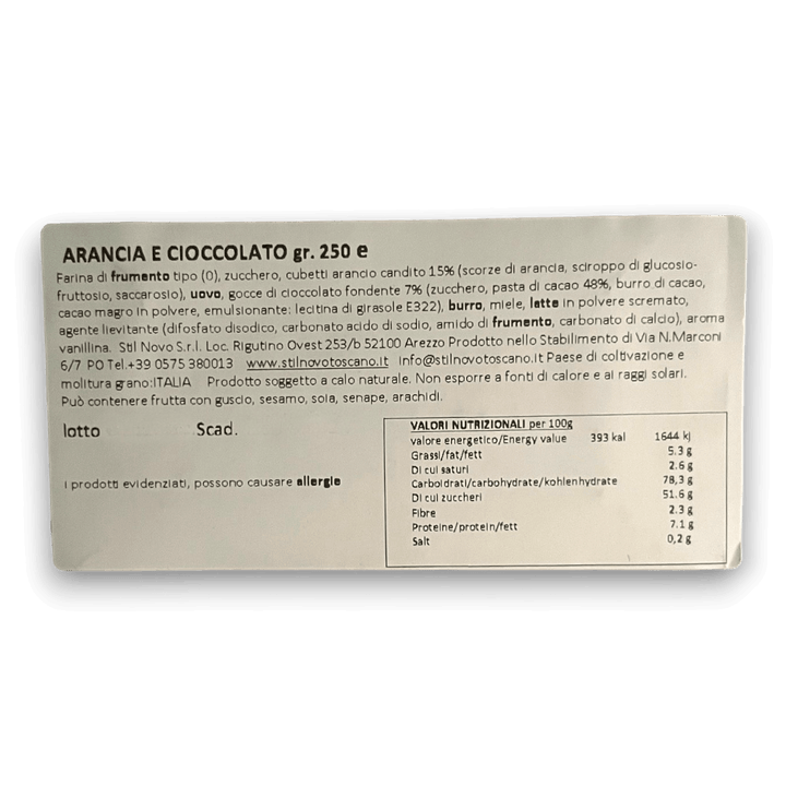 Cantucci Arancia e Cioccolato - 250 g