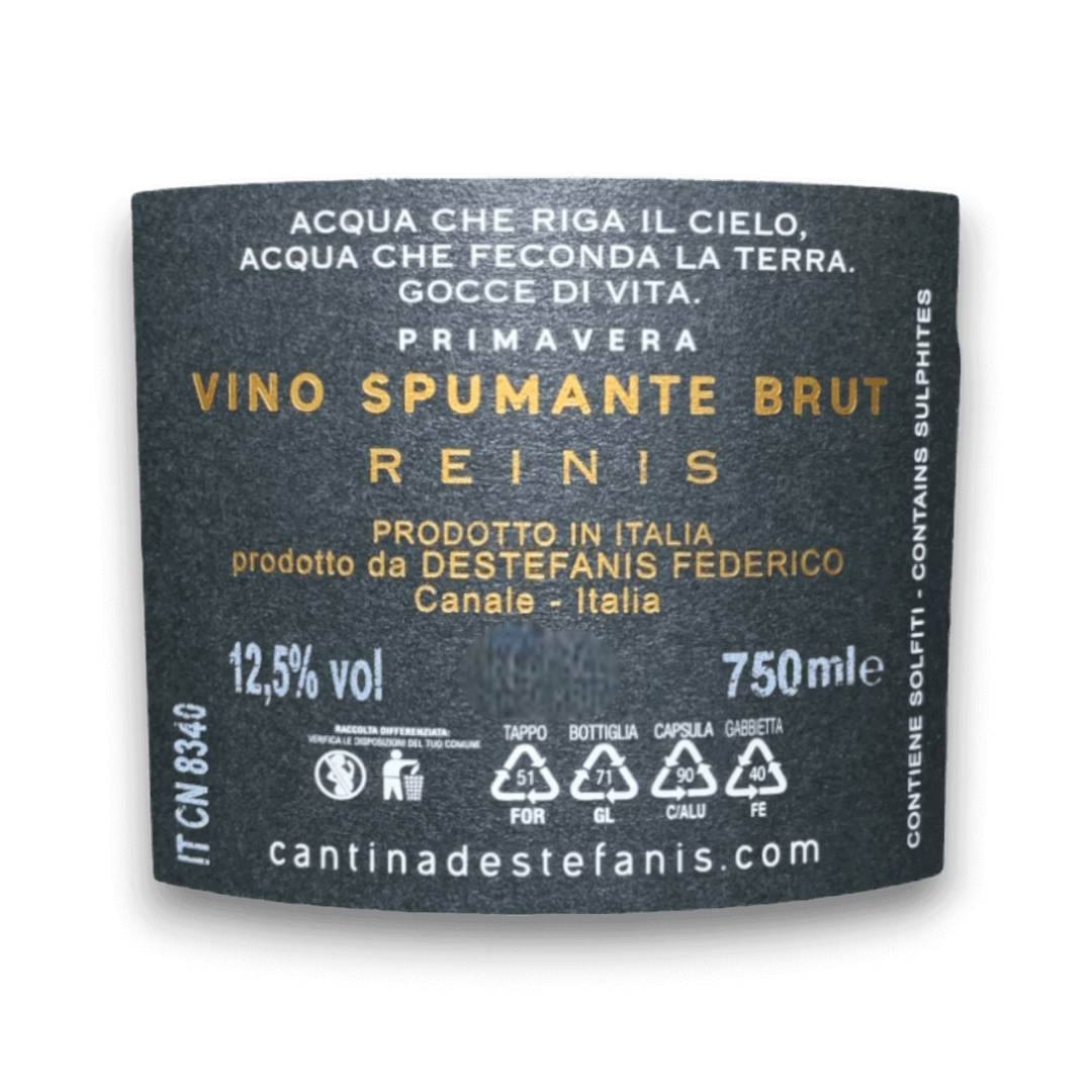 VINO SPUMANTE BRUT - REINIS - 750 ml - Acquista su THAT'S ITA