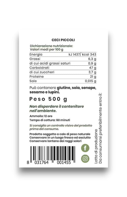 Ceci Bianchi Piccoli - Italia - 500 gr