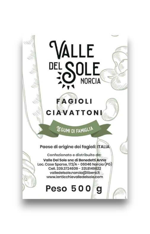 Ciavattoni-Bohnen - Umbrien - 500 g