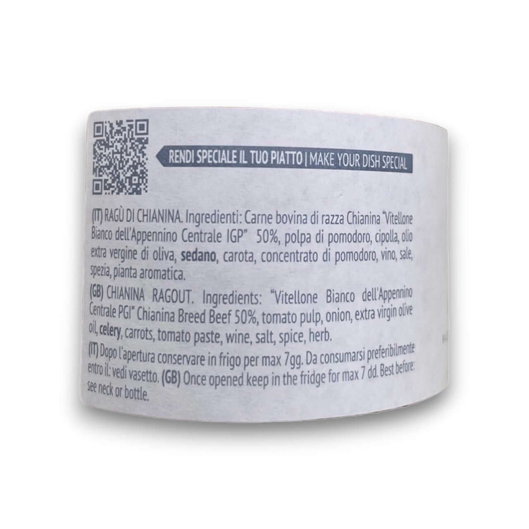 Ragù di Chianina – Artigianale - 180 g