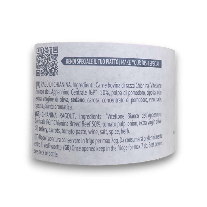 Ragù di Chianina – Artigianale - 180 g