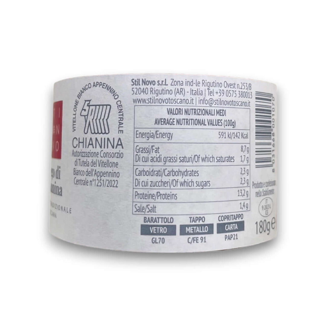 Ragù di Chianina – Artigianale - 180 g