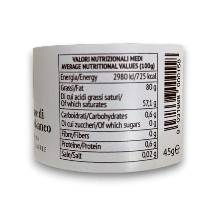 Burro al Tartufo Bianco – Artigianale - 45 g