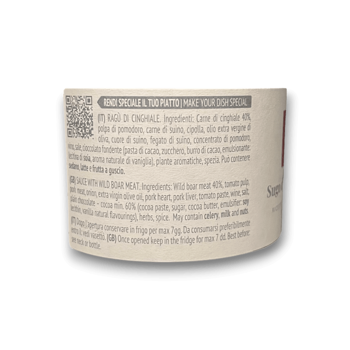 Ragù di Cinghiale - Artigianale - 180 g
