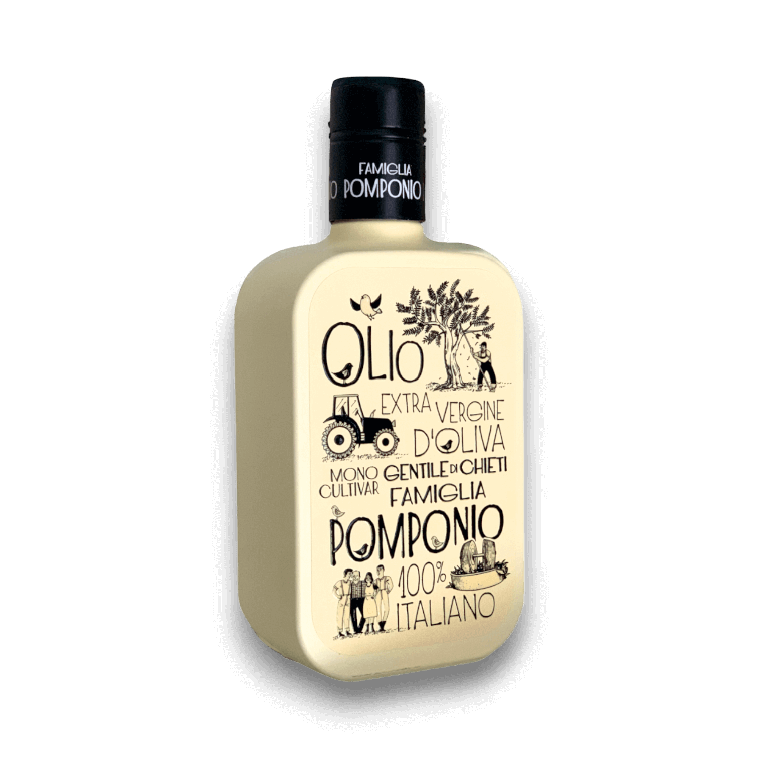 OLIO EVO MONOCULTIVAR GENTILE DI CHIETI - 500 ml - Bottiglia