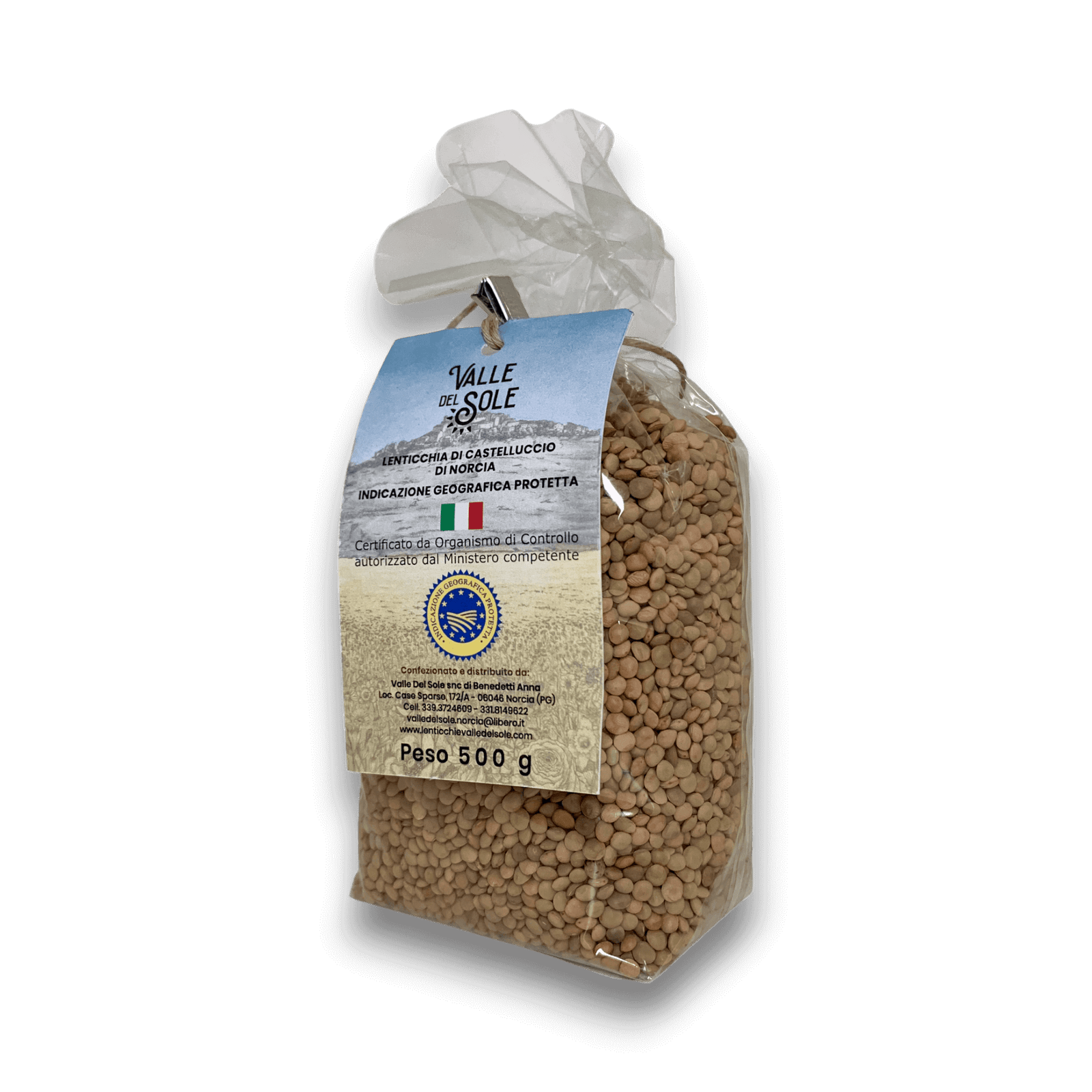 LENTICCHIA DI CASTELLUCCIO DI NORCIA IGP - 500 gr - Confezione