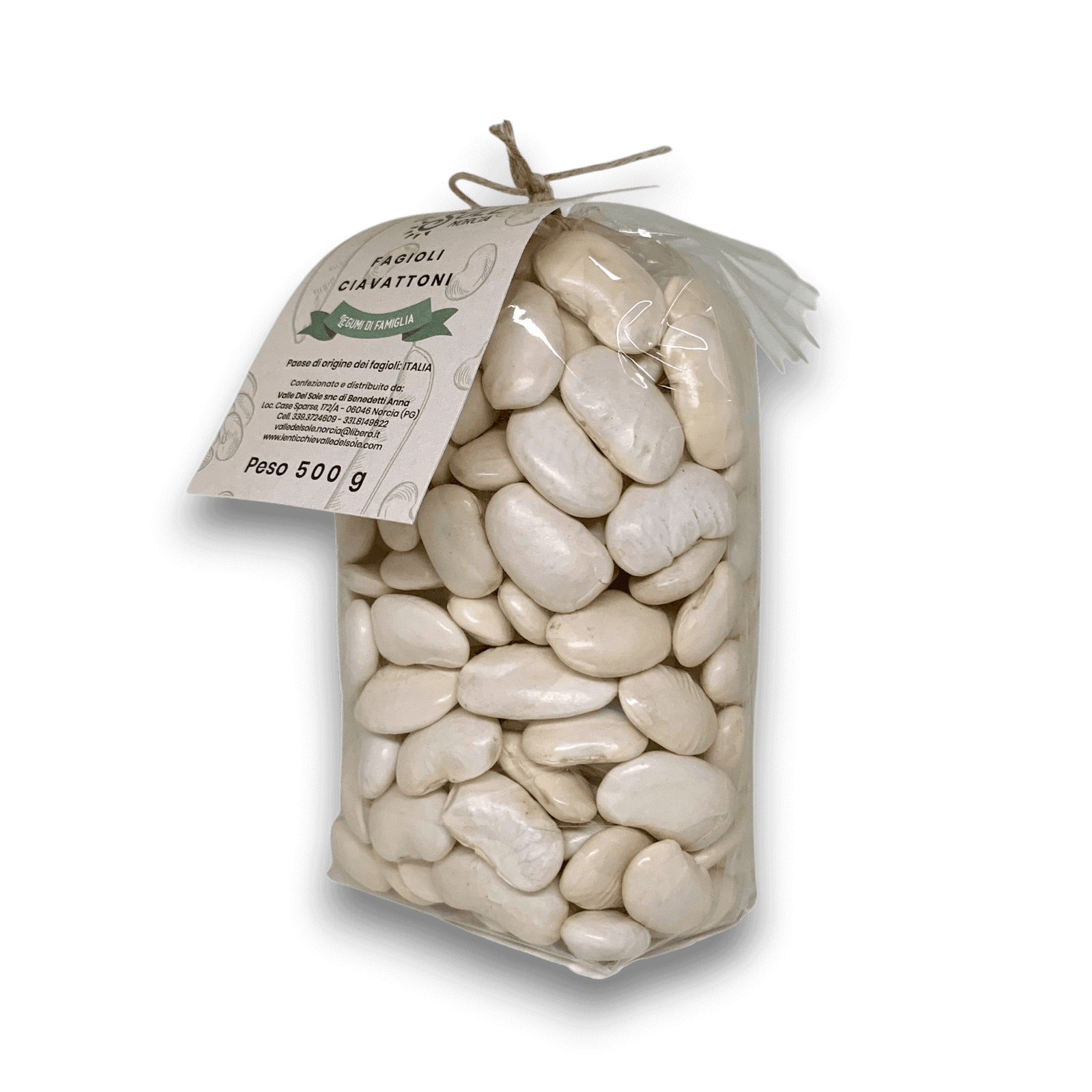FAGIOLI CIAVATTONI - UMBRIA - 500 gr - Confezione