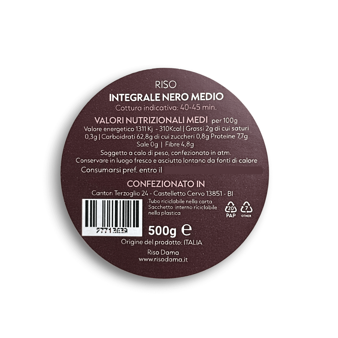 RISO NERO INTEGRALE - 500 g