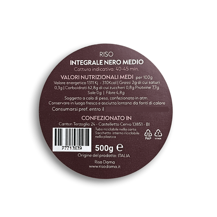 RISO NERO INTEGRALE - 500 g