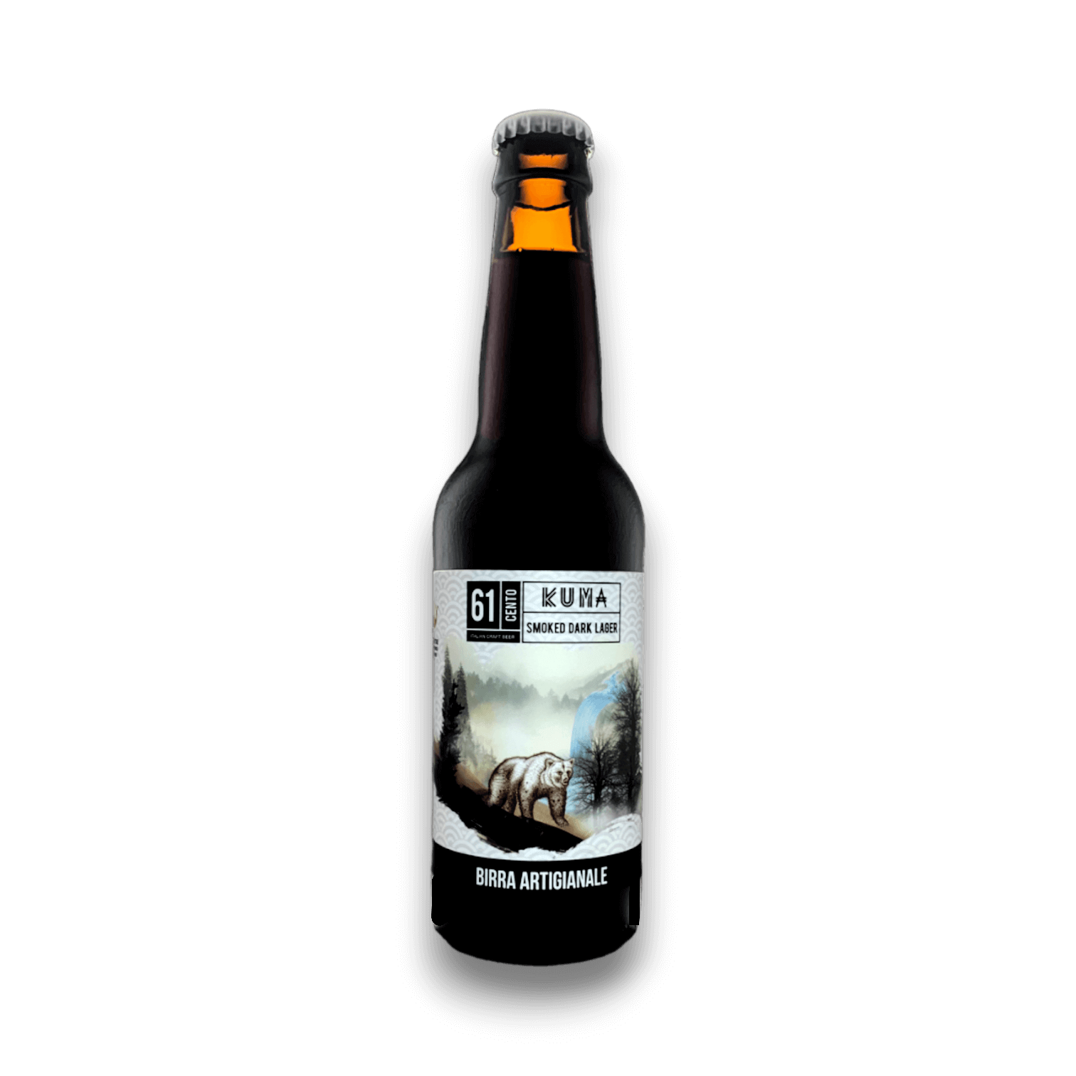 Birra Kuma – Smoked Dark Lager Italiana - 330 ml - Bottiglia