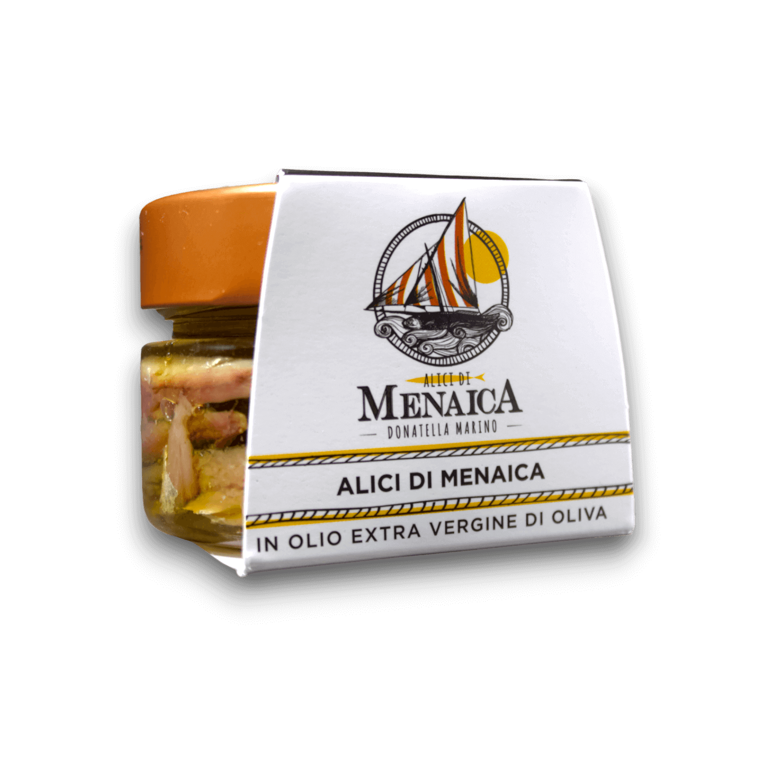ALICI DI MENAICA IN OLIO EVO - 120 g - Vaso