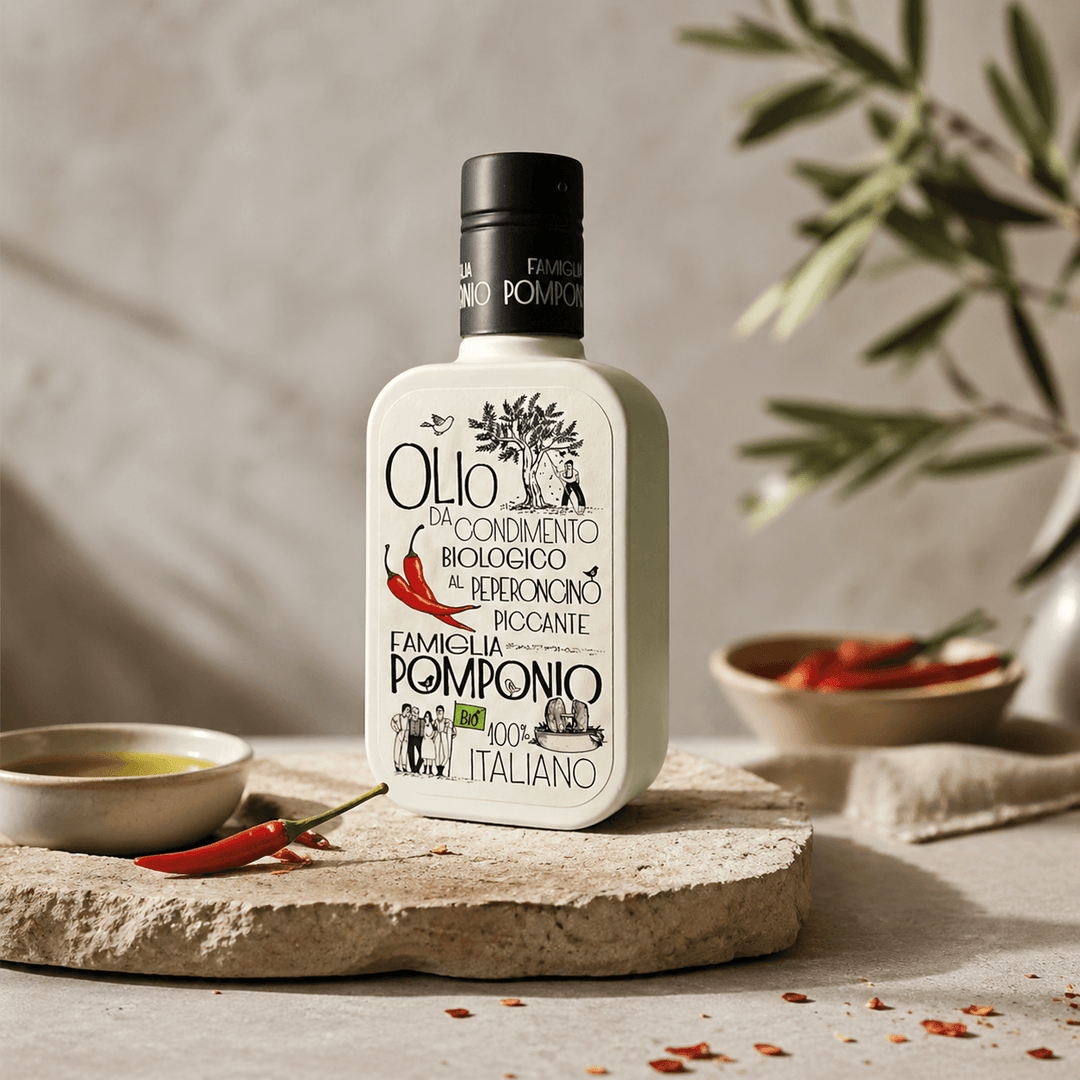 Condimento a base di Olio EVO al Peperoncino Piccante - 250 ml