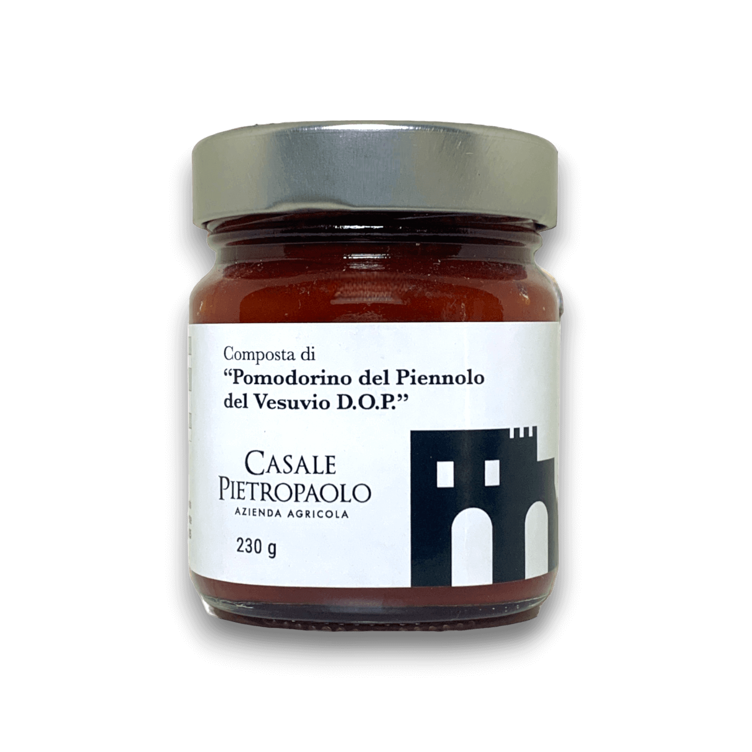 COMPOSTA DI POMODORINO DEL PIENNOLO DEL VESUVIO - 230 g - Vaso
