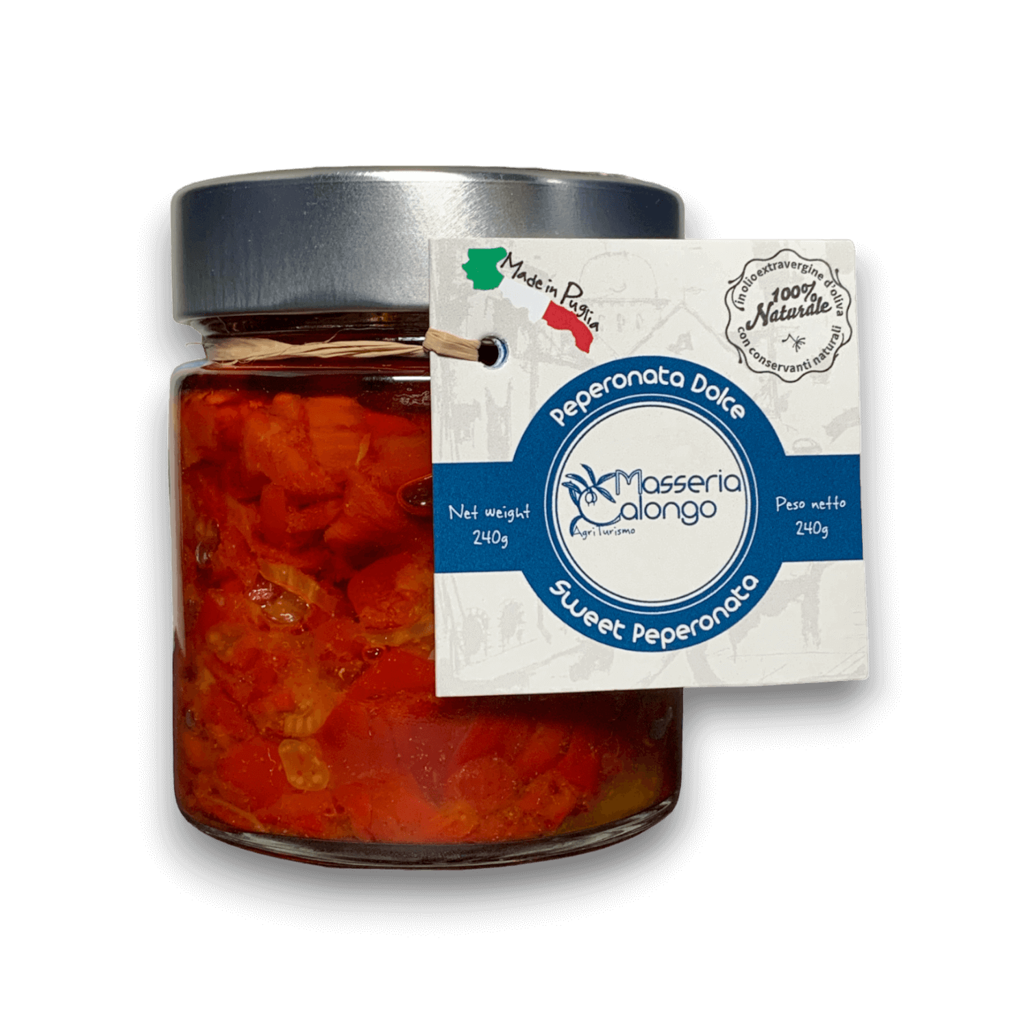 PEPERONATA DOLCE - IN OLIO EVO - 220 g - Vaso
