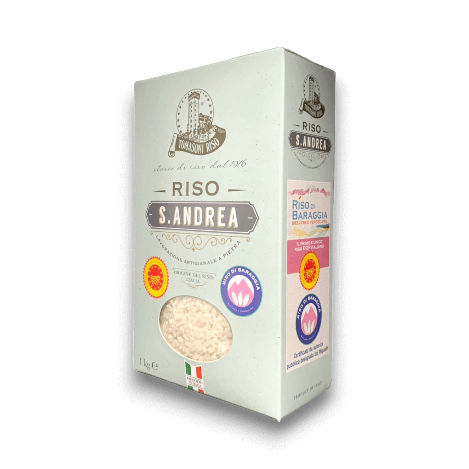 RISO S. ANDREA DI BARAGGIA BIELLESE E VERCELLESE DOP - ASTUCCIO - 1 kg - Confezione