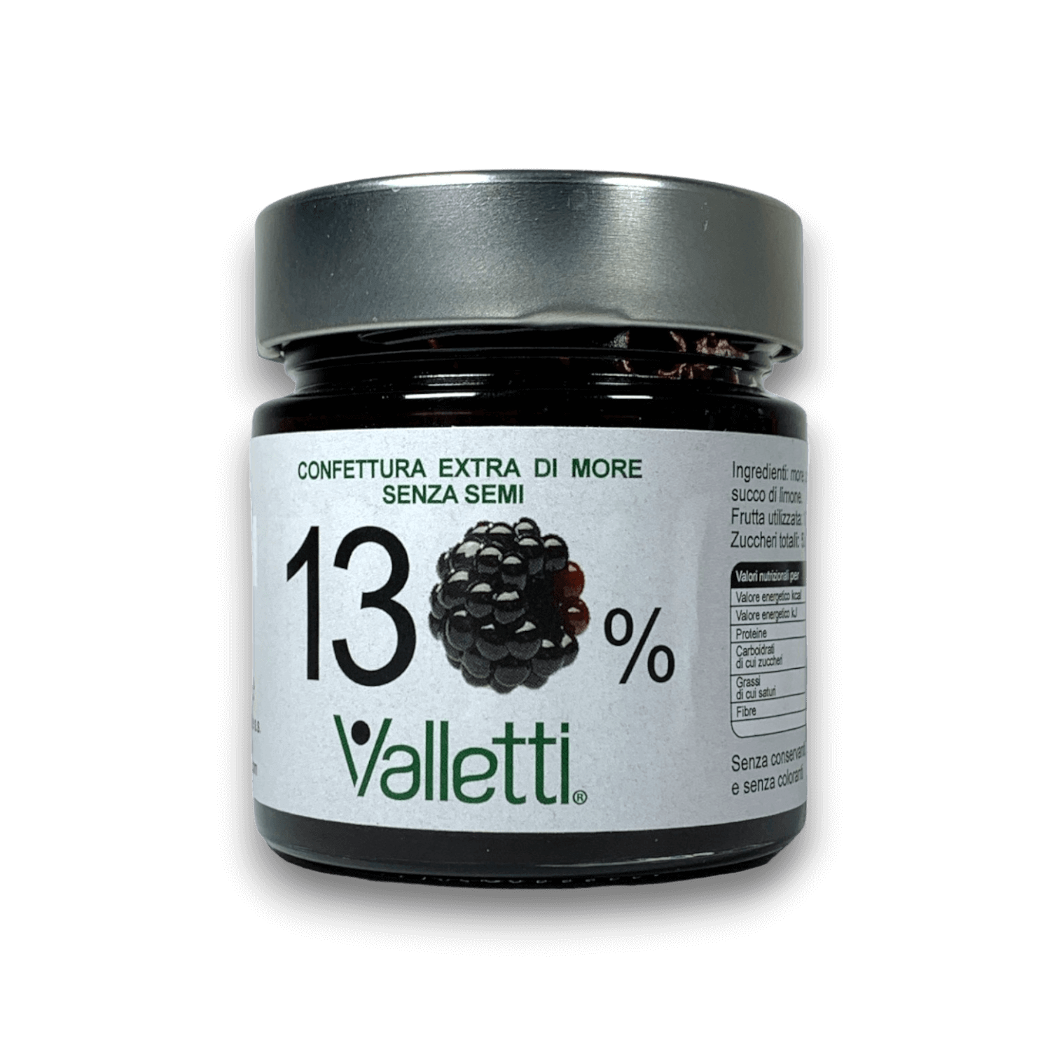 CONFETTURA EXTRA ALLE MORE (130%) - 250 g - VASO