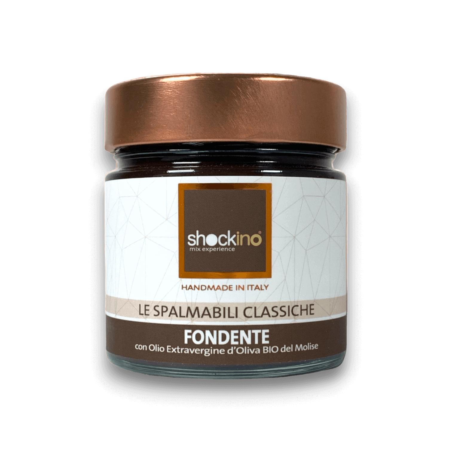 CREMA SPALMABILE - FONDENTE E MANDORLE DI SICILIA - 200 g - Vaso