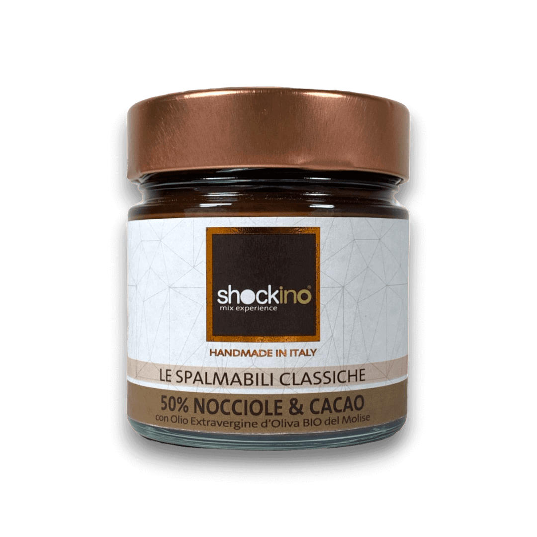 CREMA SPALMABILE - 50% NOCCIOLE E CACAO - 200 g