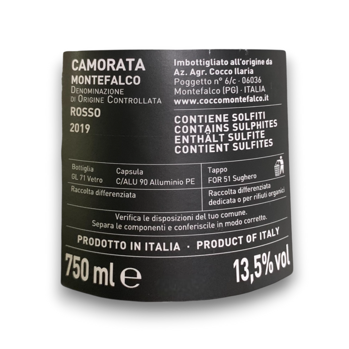 MONTEFALCO DOC RED - CAMORATA - 2018 - 750 ml