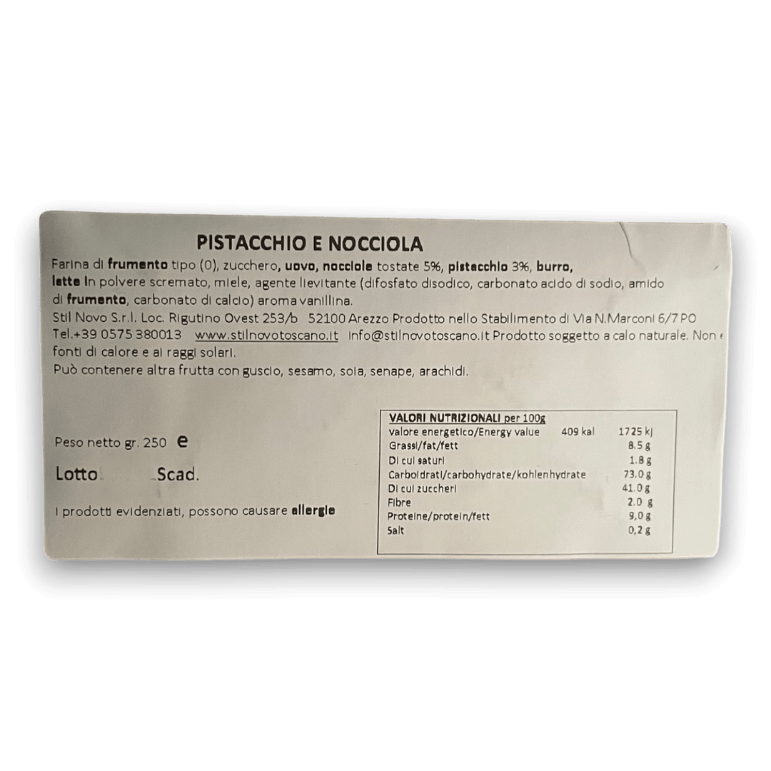 Cantucci Pistacchio e Nocciola - 250 g