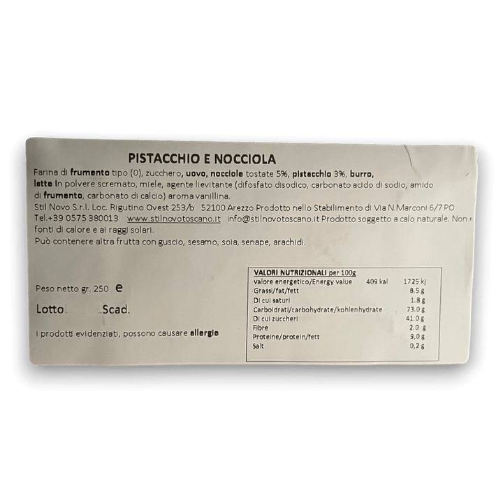 Cantucci Pistacchio e Nocciola - 250 g